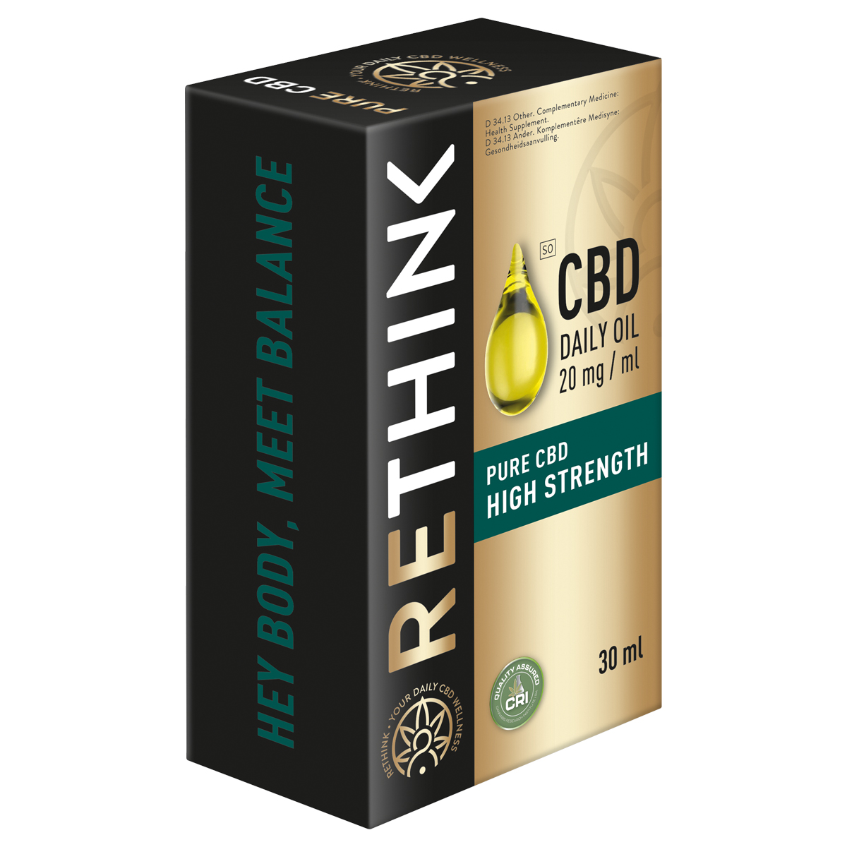 Shop Rethink Cbd Daily Oil 600mg 30ml